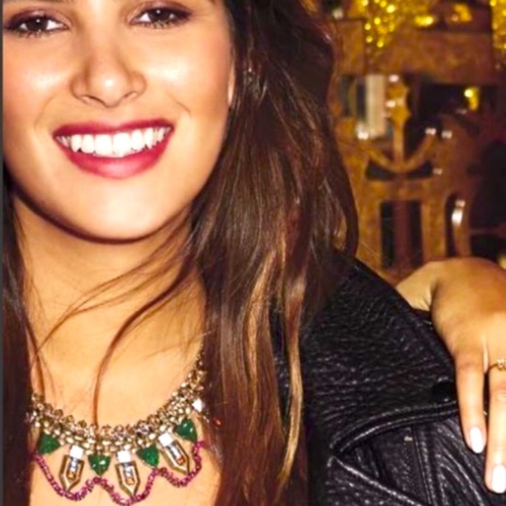 Stella & Dot X Rebecca Minkoff | Jeweled Vntge Gold Prism NEW StatementN⦠- Picture 2 of 11